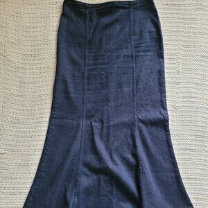 ZARA Midi Skirt with Mermaid Seam